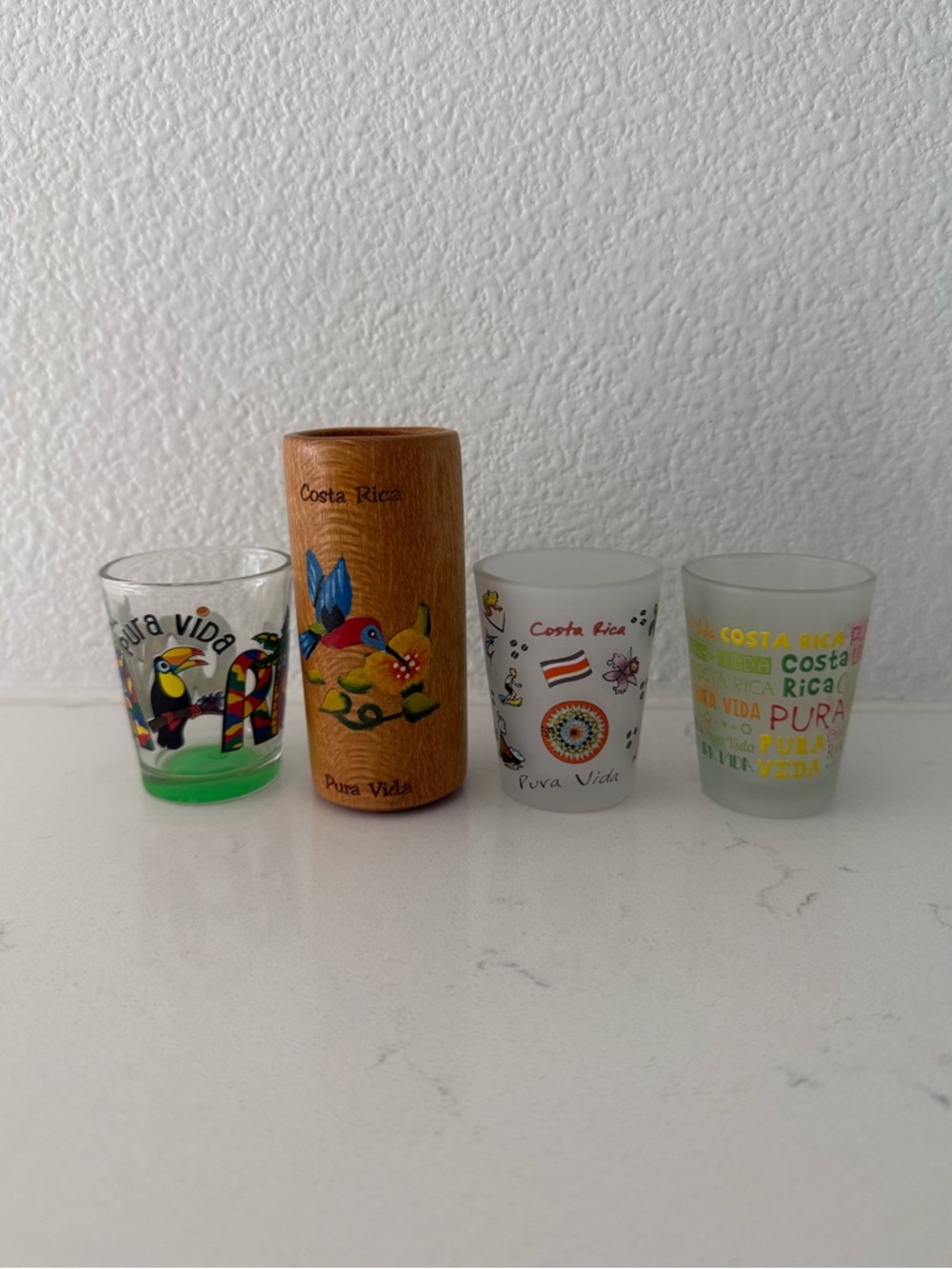 Costa Rica shot glasses